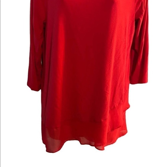 Vince Camuto red blouse/ tunic size M‎ - Picture 8 of 8